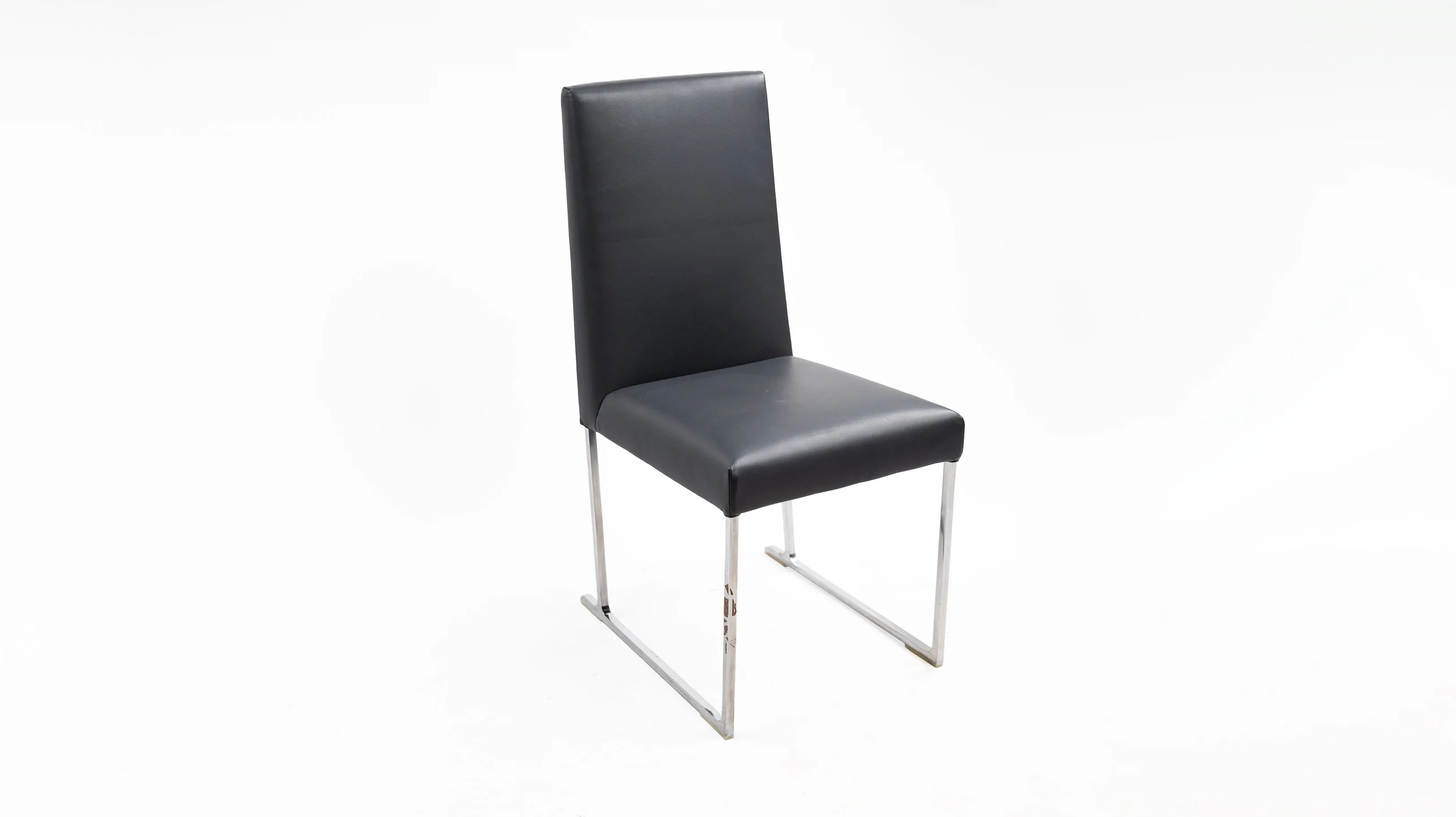 Solo Chair Charcoal Grey Leather