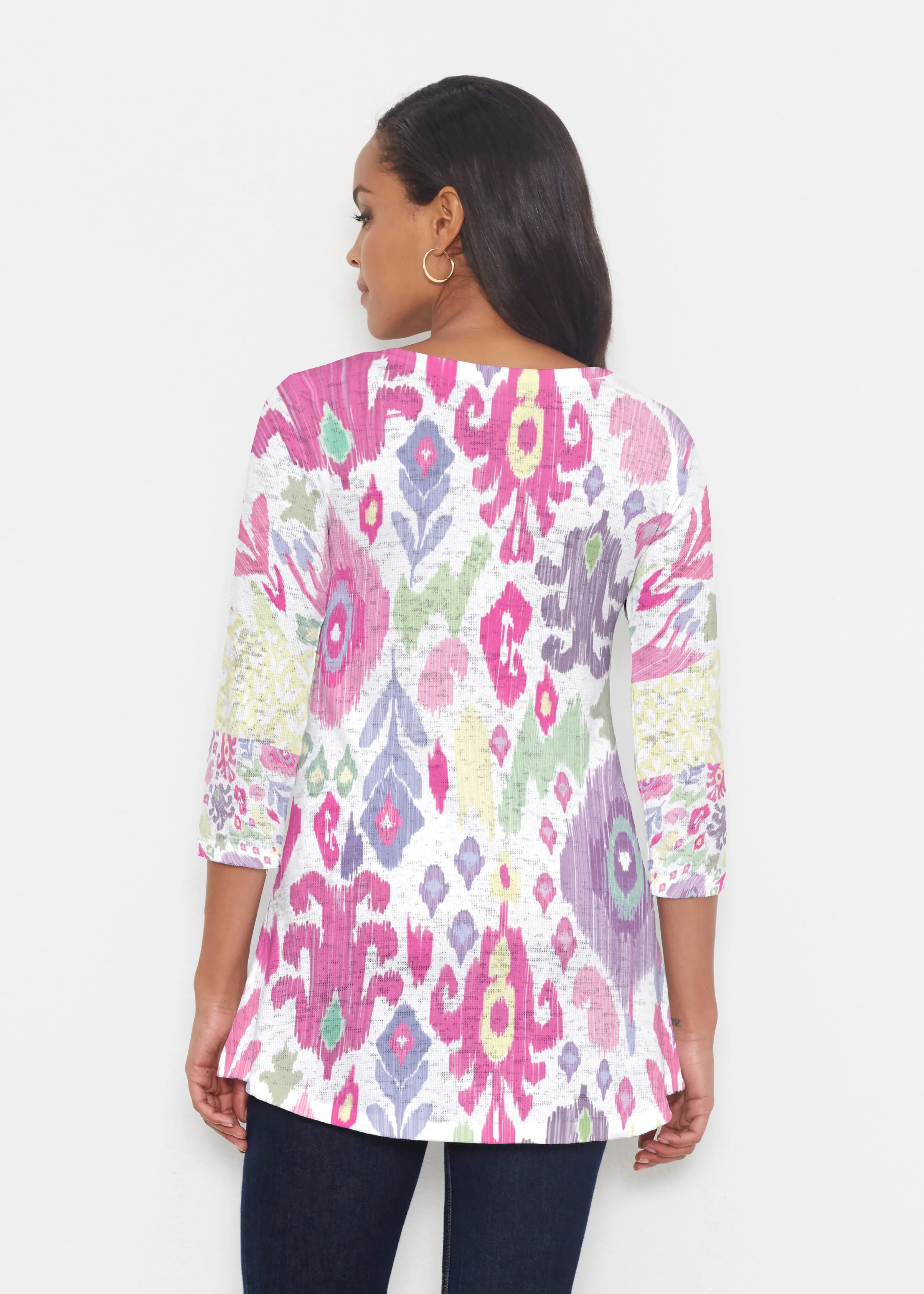 Spring Pastel (8155) ~ Katherine Hi-Lo Thermal Tunic