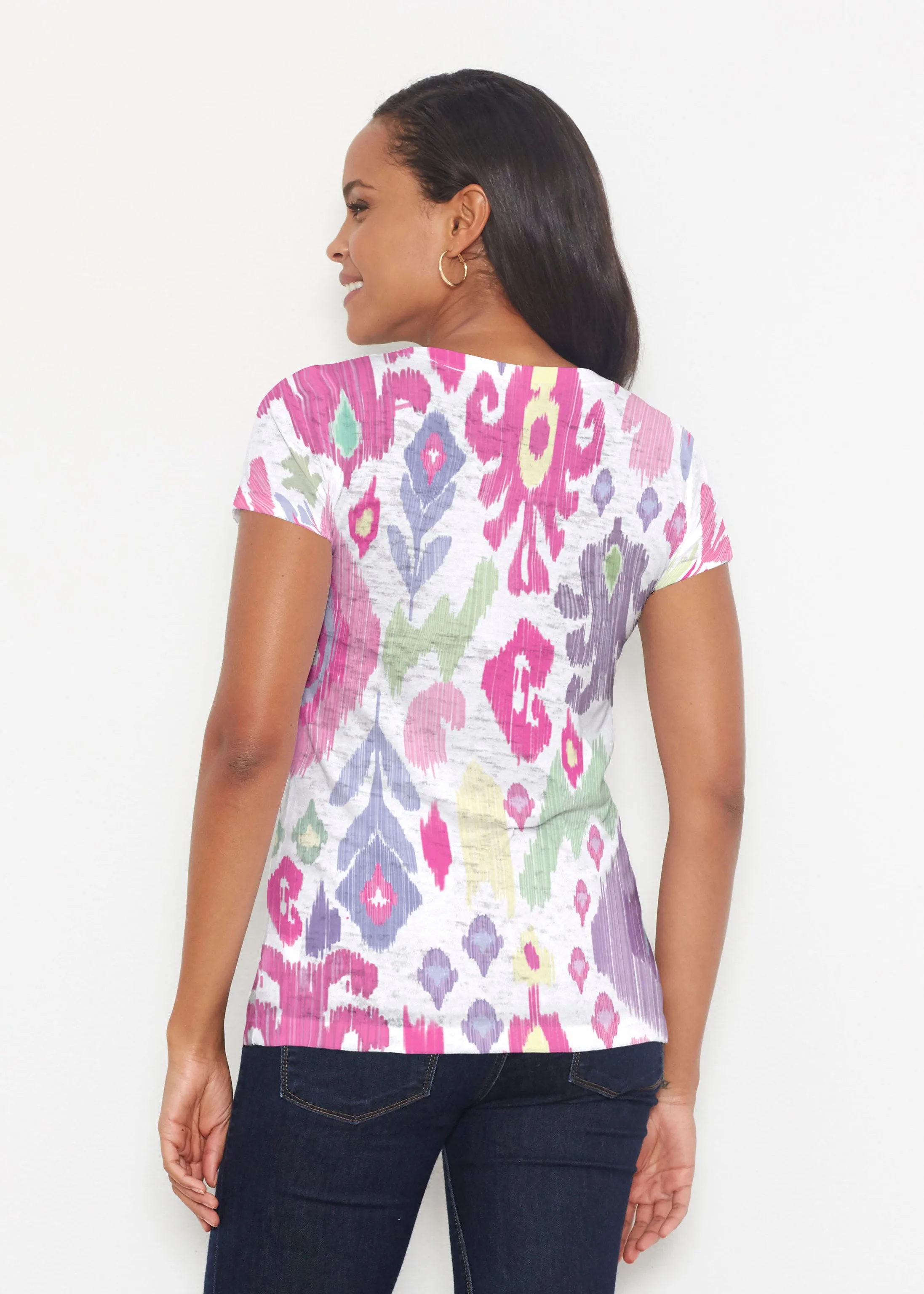 Spring Pastel (8155) ~ Short Sleeve Scoop Shirt