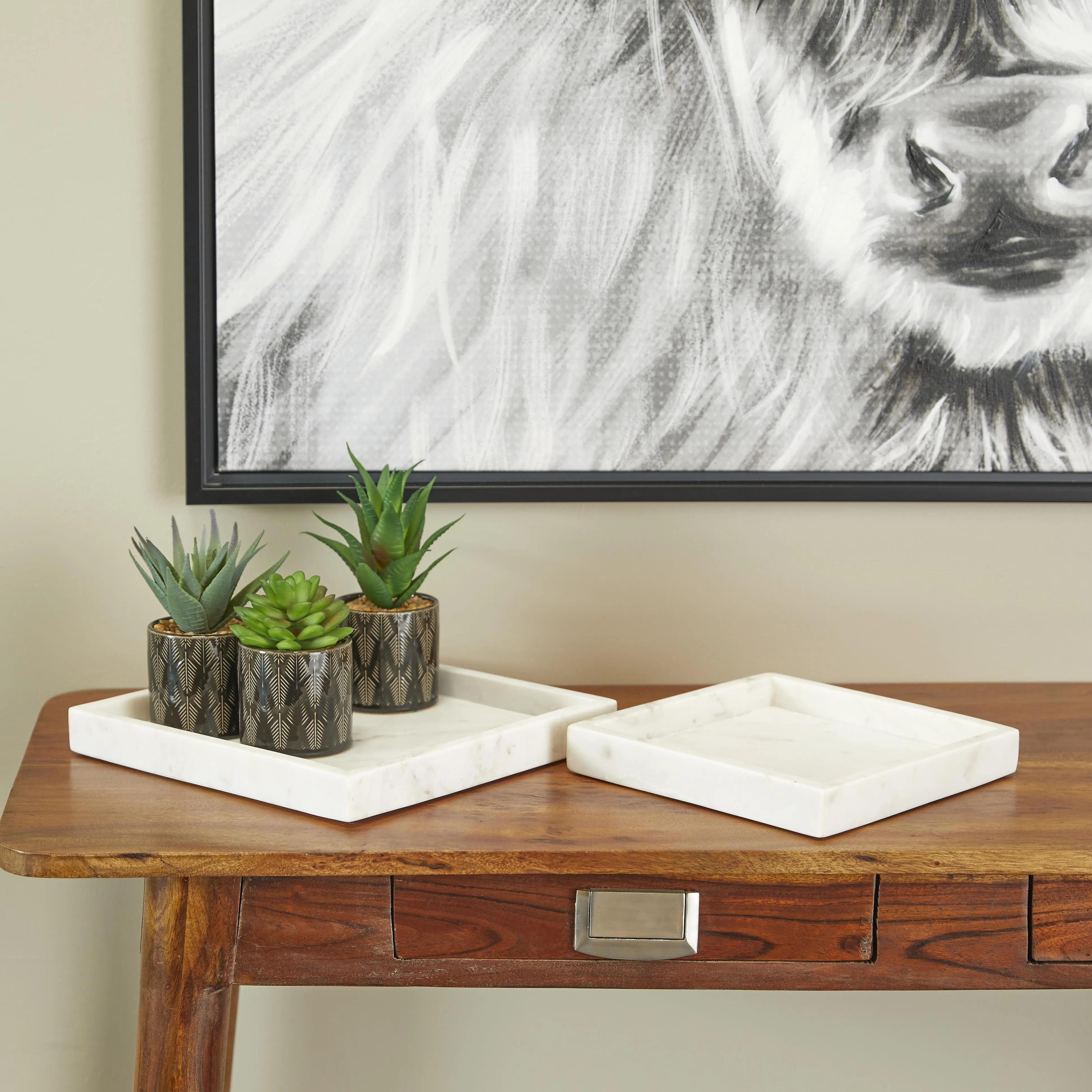 SQUARE MARBLE TRAYS