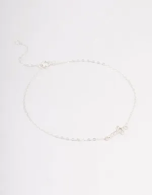 Sterling Silver Horizon Cross Bracelet