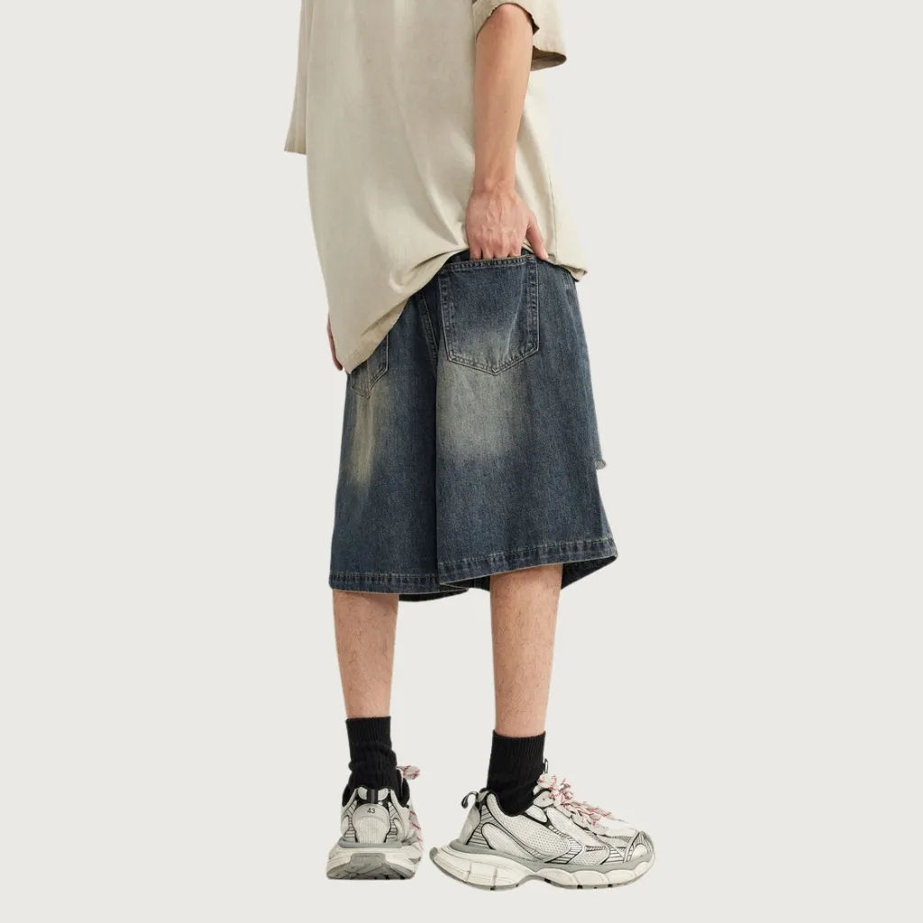 Street Ripped Denim Shorts