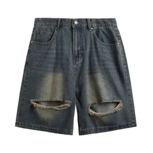 Street Ripped Denim Shorts