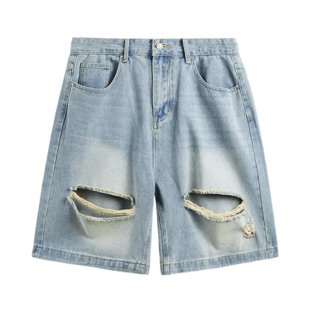 Street Ripped Denim Shorts