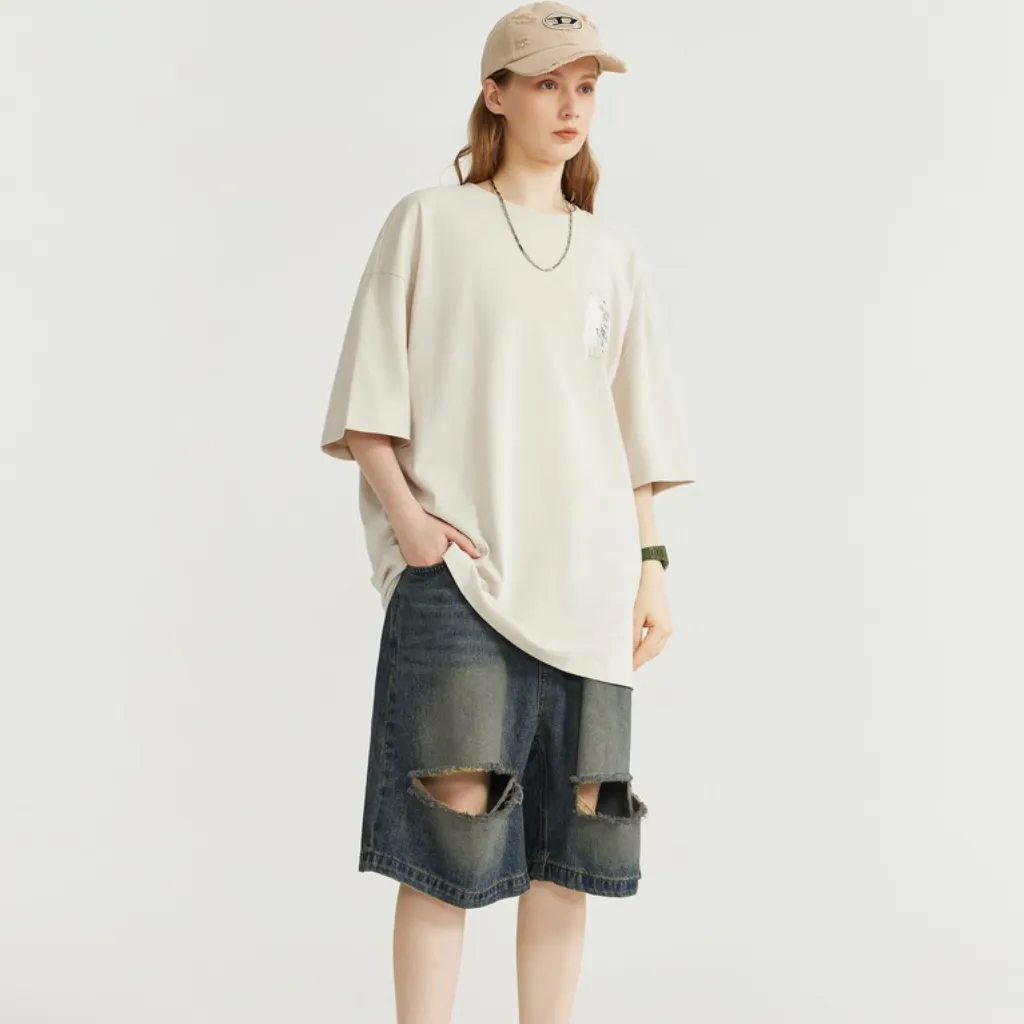 Street Ripped Denim Shorts