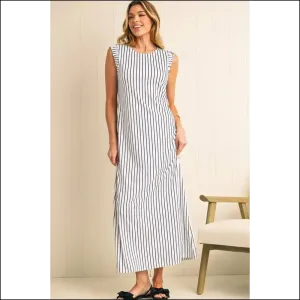 Striped Maxi Vest Dress: so Comfy, Youll Swear Youre Naked  🖤🤍
