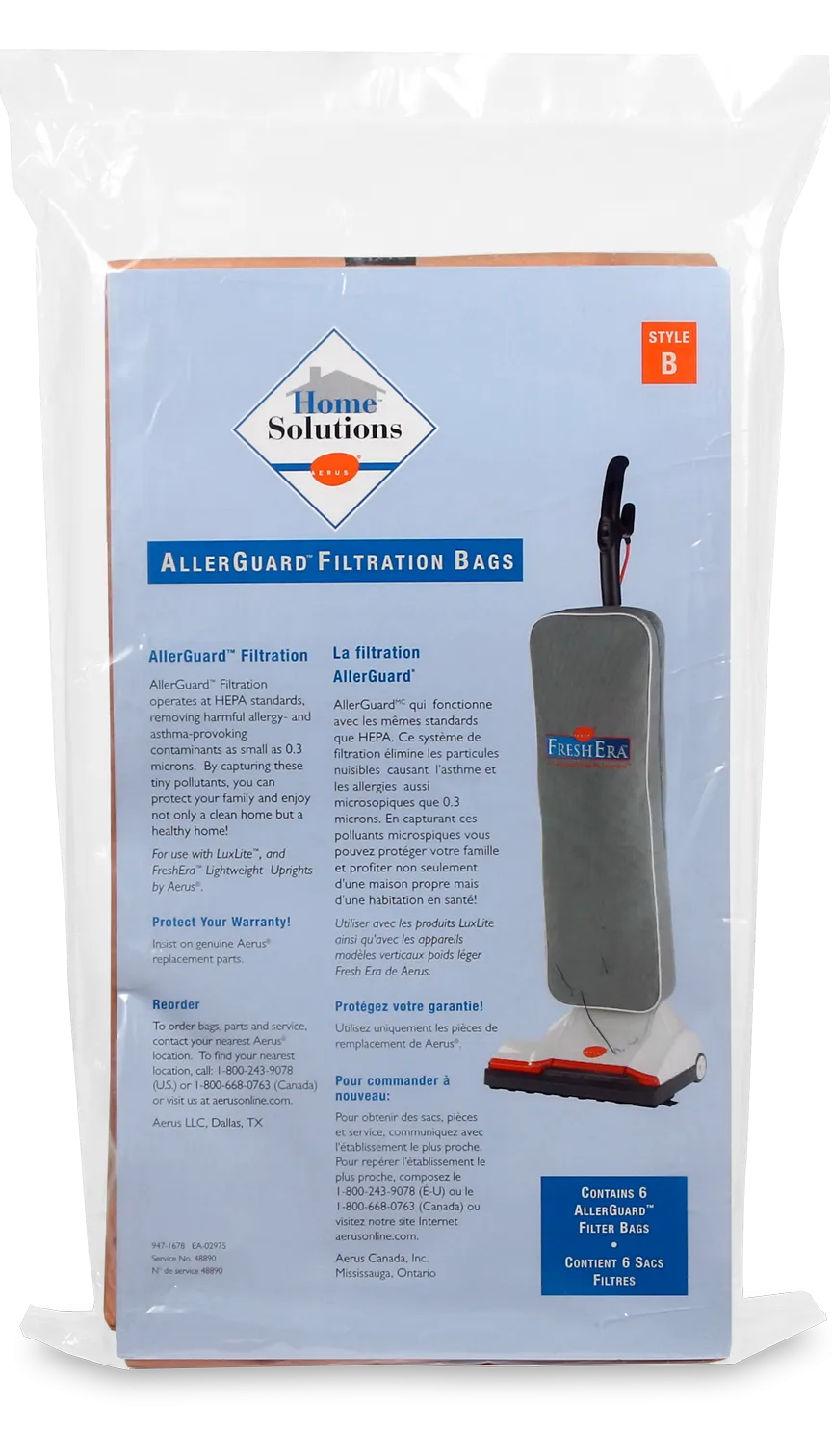 (Style B) AllerGuard™ Filtration Bags