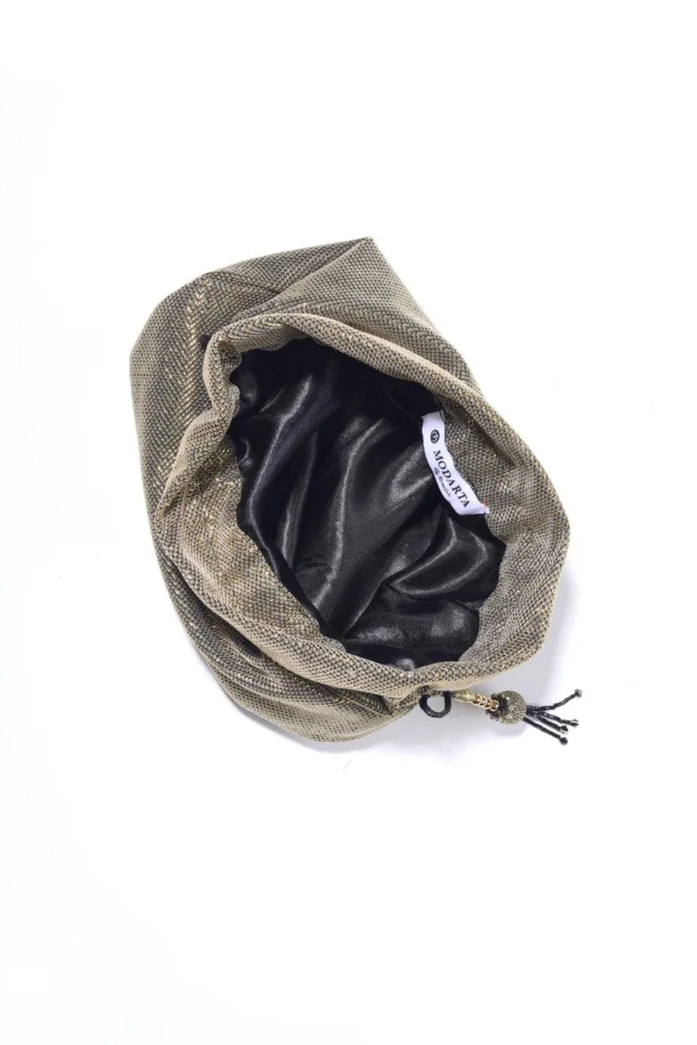 Stylish Golden Wedding Clutch Potli Bag for Ladies with Drawstring