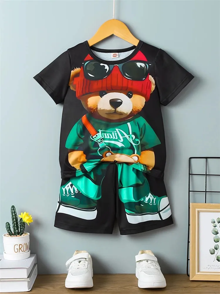 Summer Casual Men's T-shirt & Shorts Set