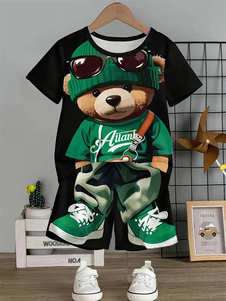 Summer Casual Men's T-shirt & Shorts Set
