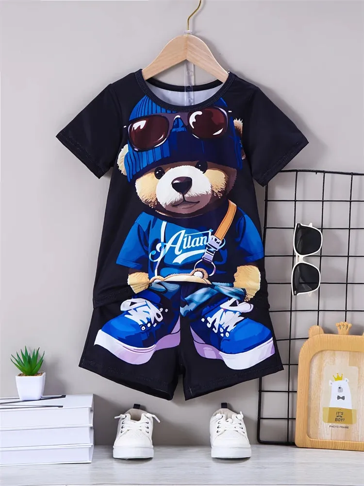 Summer Casual Men's T-shirt & Shorts Set