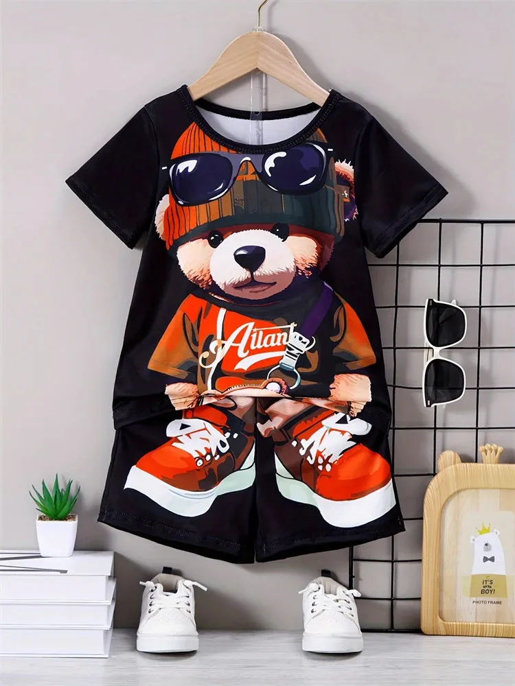 Summer Casual Men's T-shirt & Shorts Set