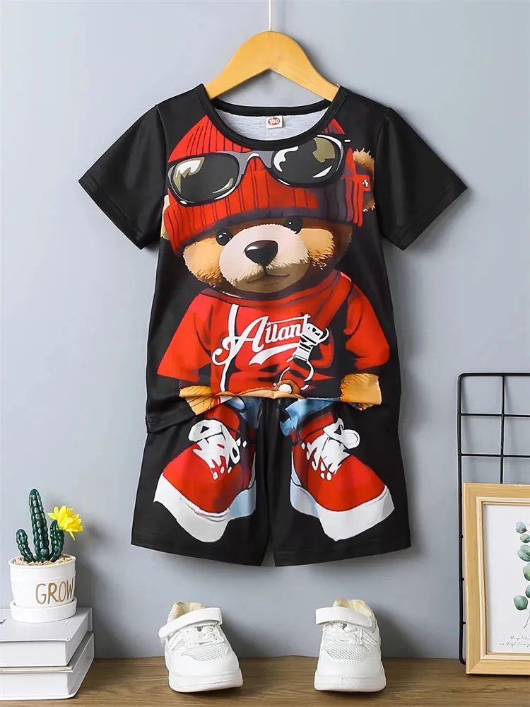 Summer Casual Men's T-shirt & Shorts Set