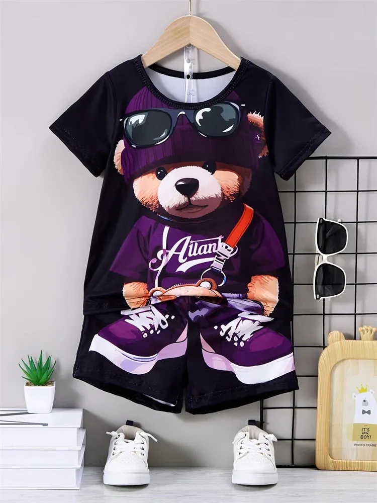 Summer Casual Men's T-shirt & Shorts Set