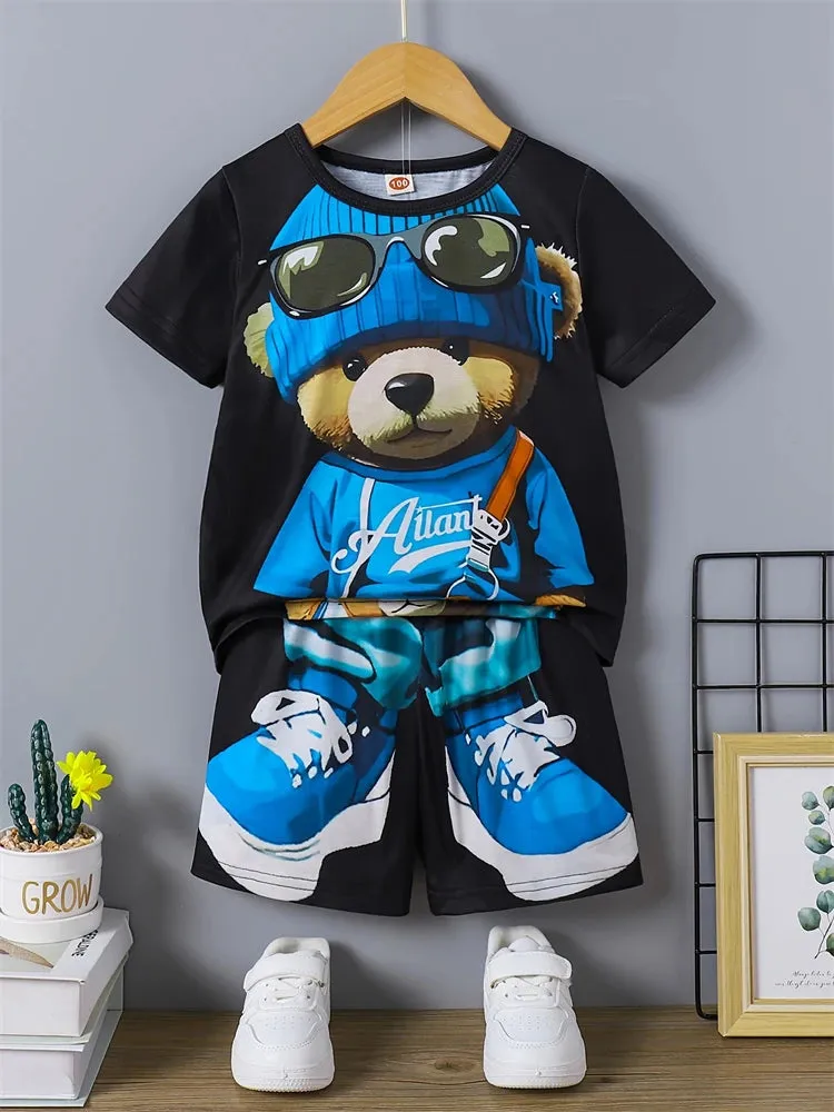 Summer Casual Men's T-shirt & Shorts Set