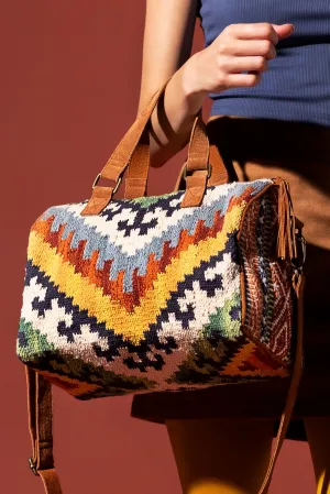 Sunset Weave Boston Bag