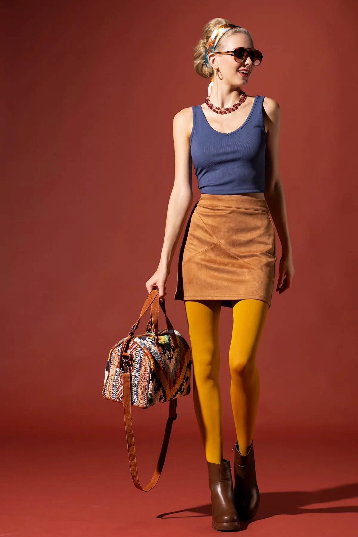 Sunset Weave Boston Bag