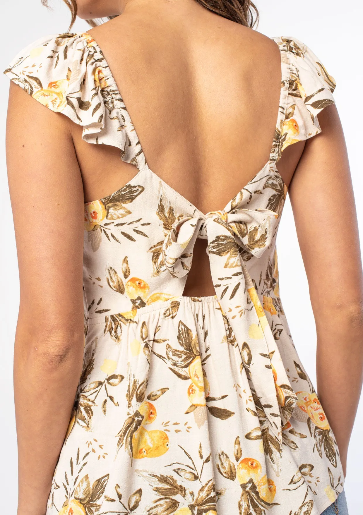 Tabitha Flutter Sleeve Top
