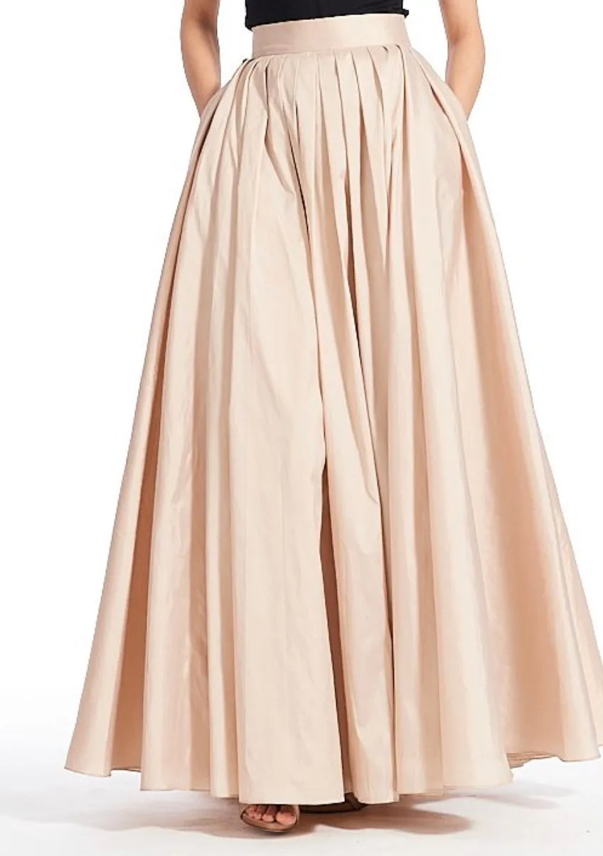 TAFFETA BALLGOWN SKIRT IN CHAMPAGNE