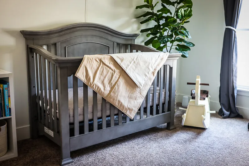 Tan and Natural Baby 100% Cotton Quilt