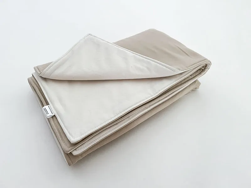 Tan and Natural Baby 100% Cotton Quilt