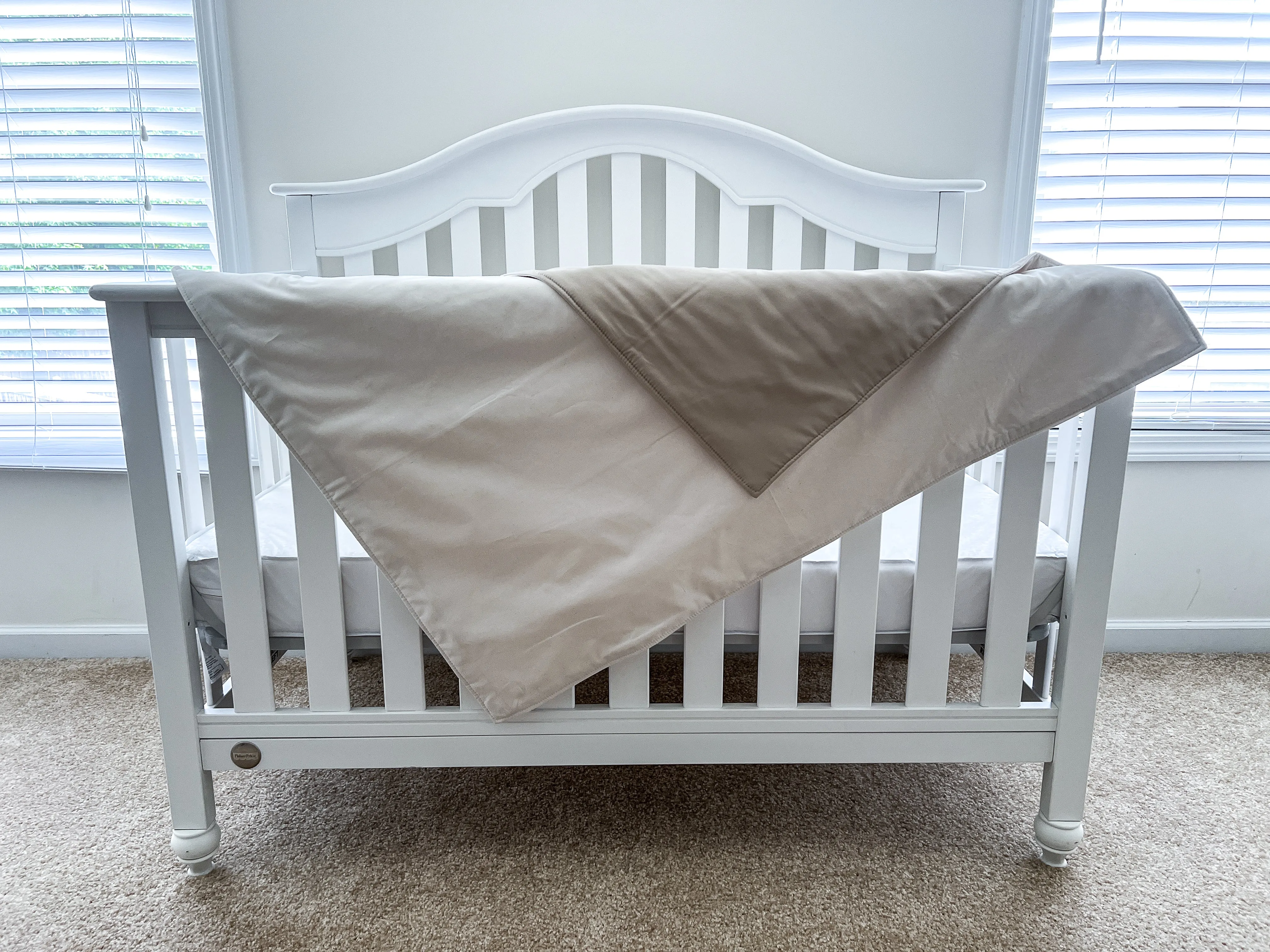 Tan and Natural Baby 100% Cotton Quilt