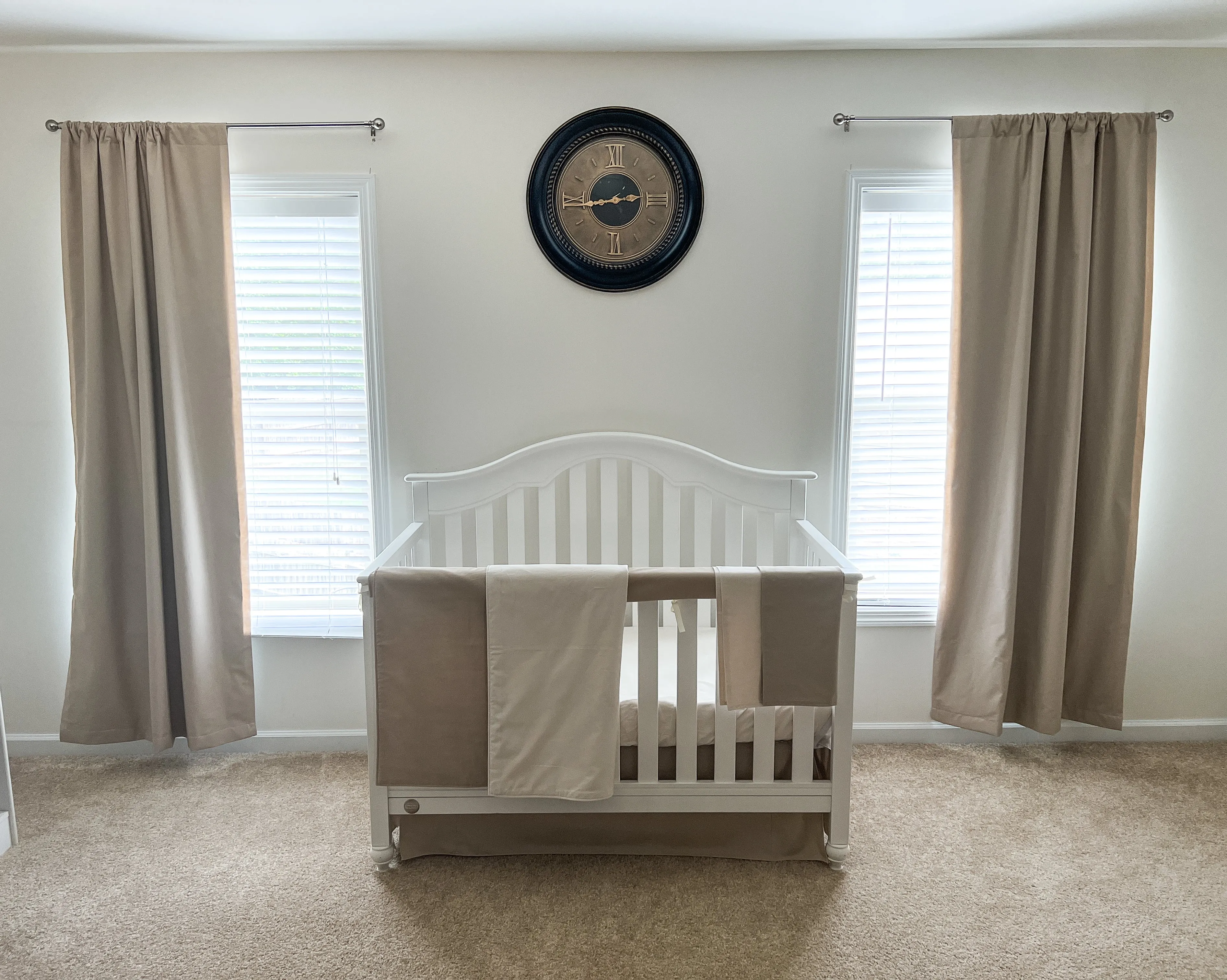 Tan and Natural Baby 100% Cotton Quilt