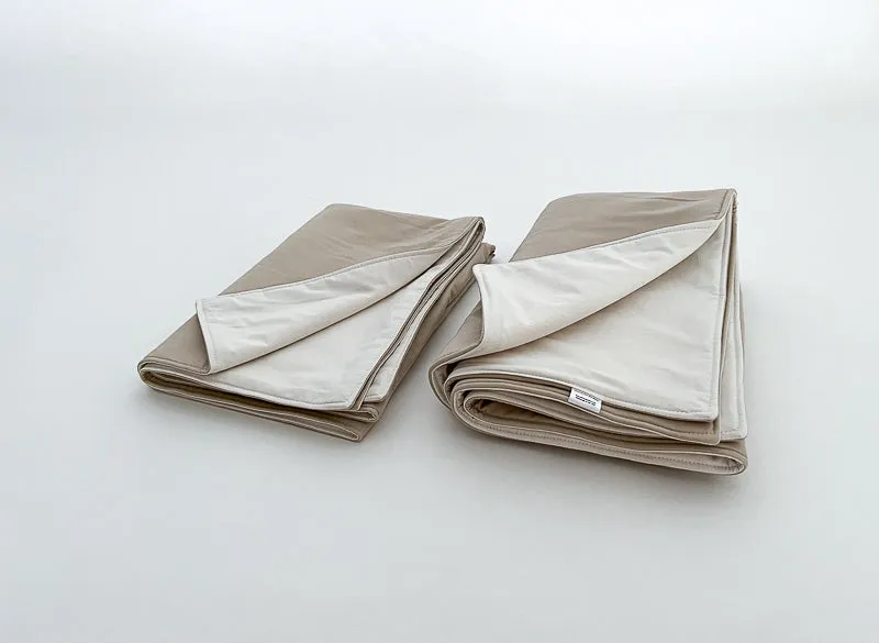 Tan and Natural Baby 100% Cotton Quilt