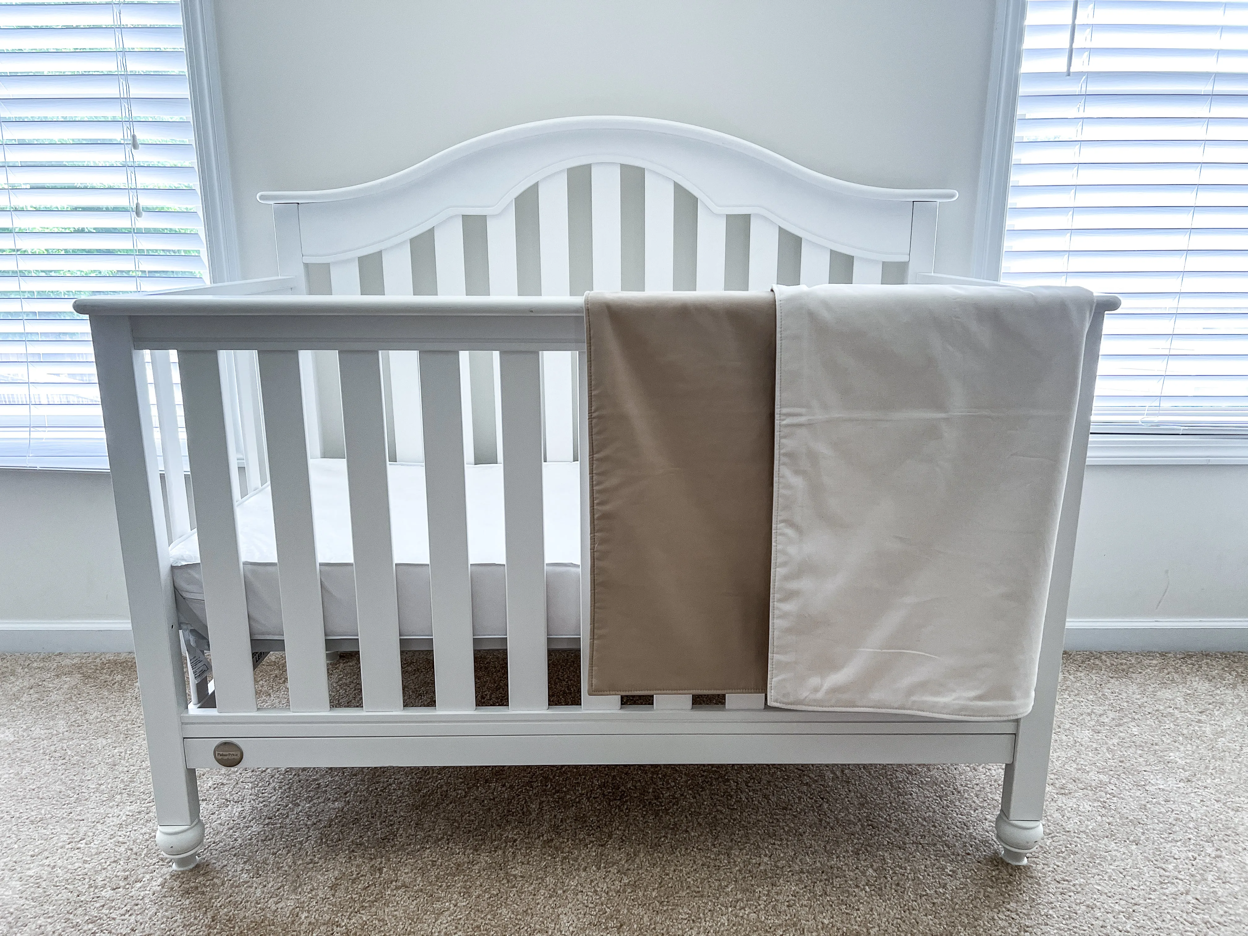 Tan and Natural Baby 100% Cotton Quilt