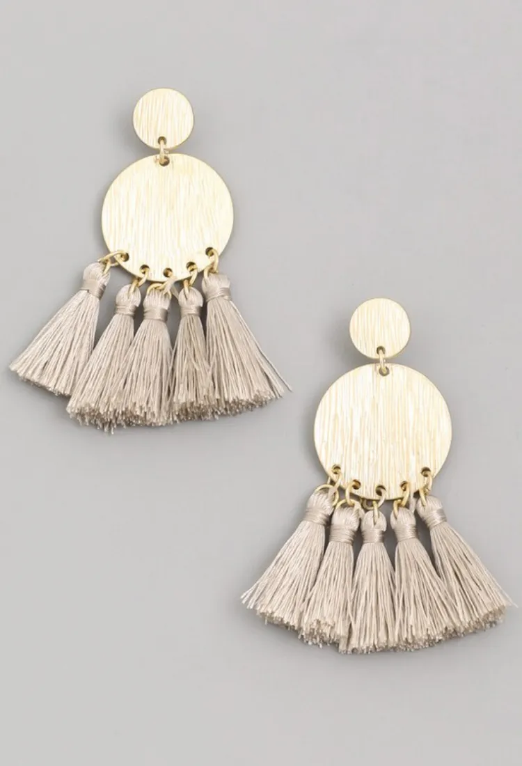 Tassel Coin Earrings