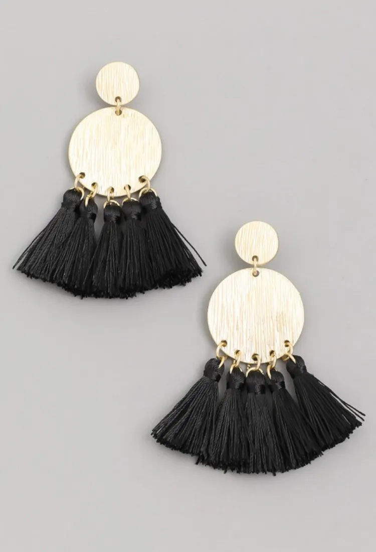 Tassel Coin Earrings