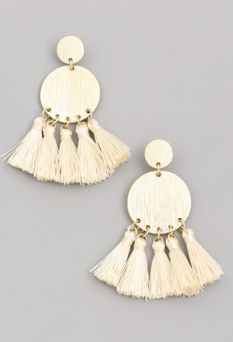 Tassel Coin Earrings