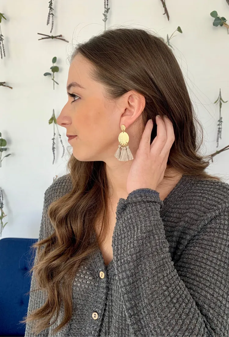 Tassel Coin Earrings
