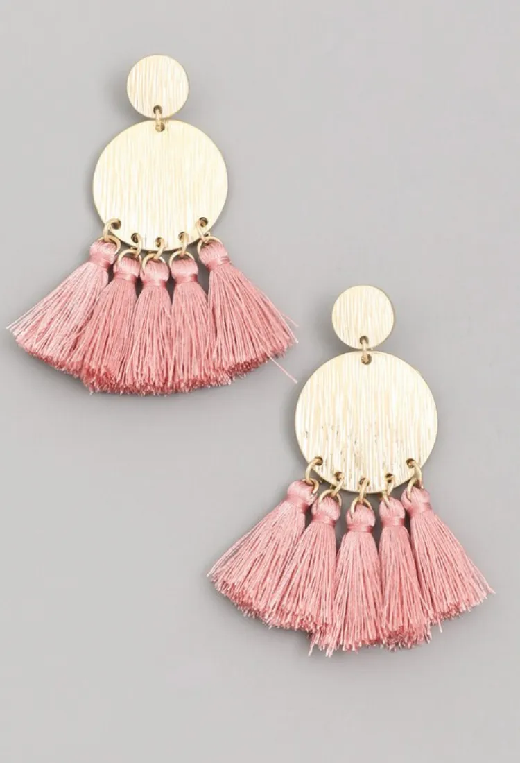Tassel Coin Earrings
