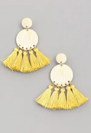 Tassel Coin Earrings