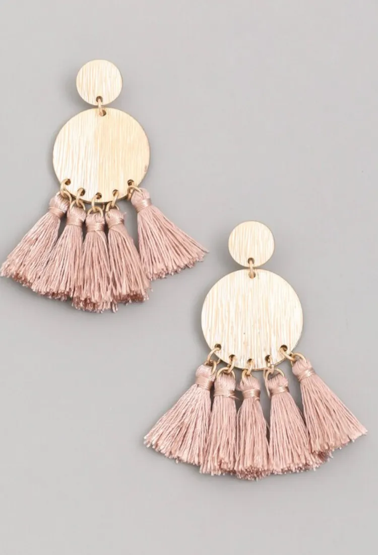 Tassel Coin Earrings