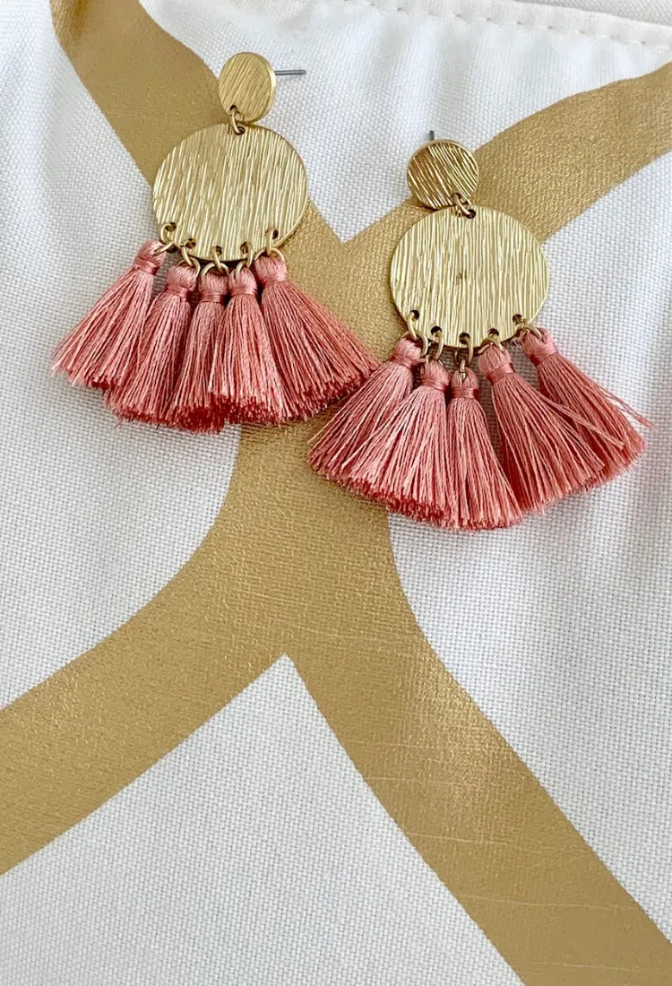 Tassel Coin Earrings