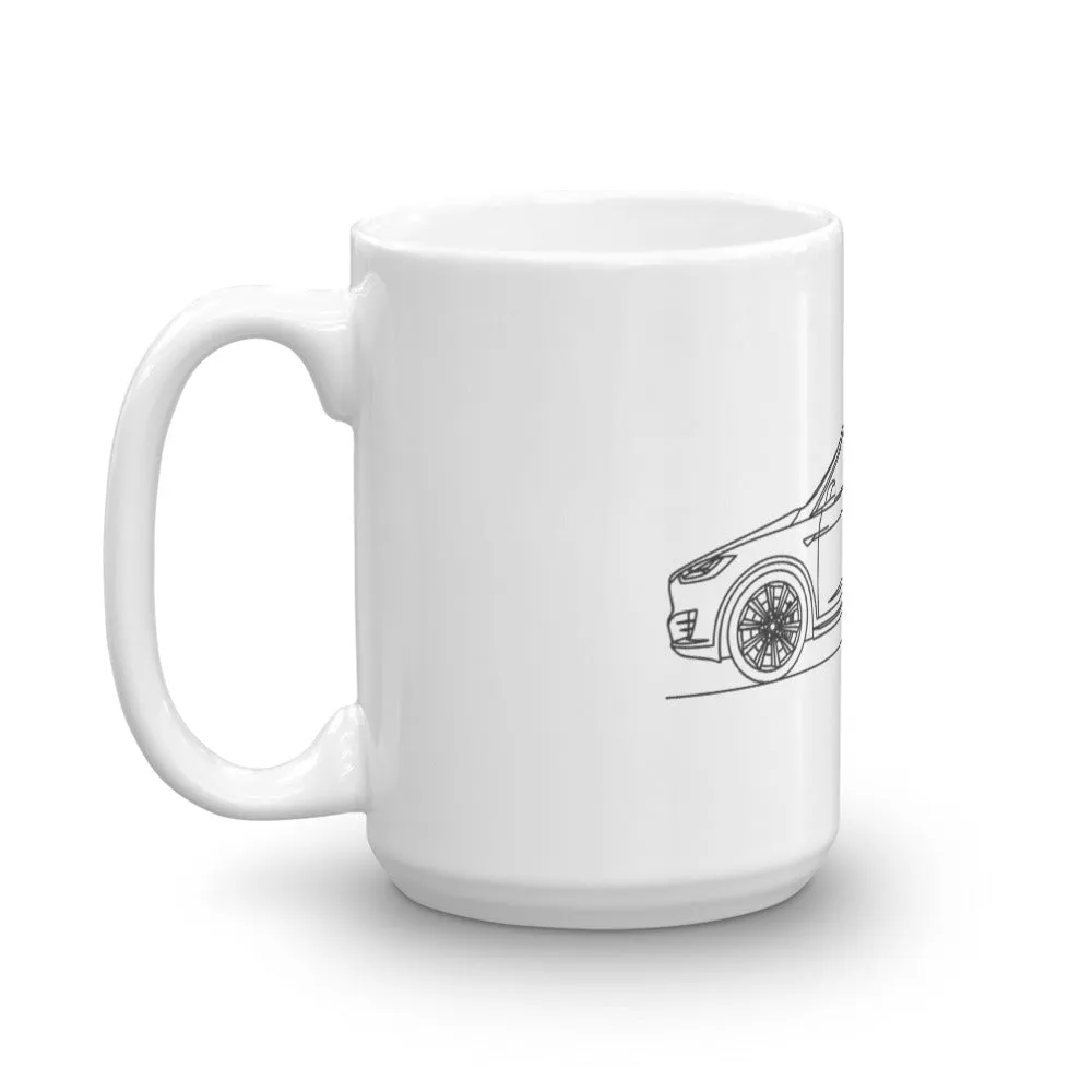 Tesla Model X Silhouette Mug