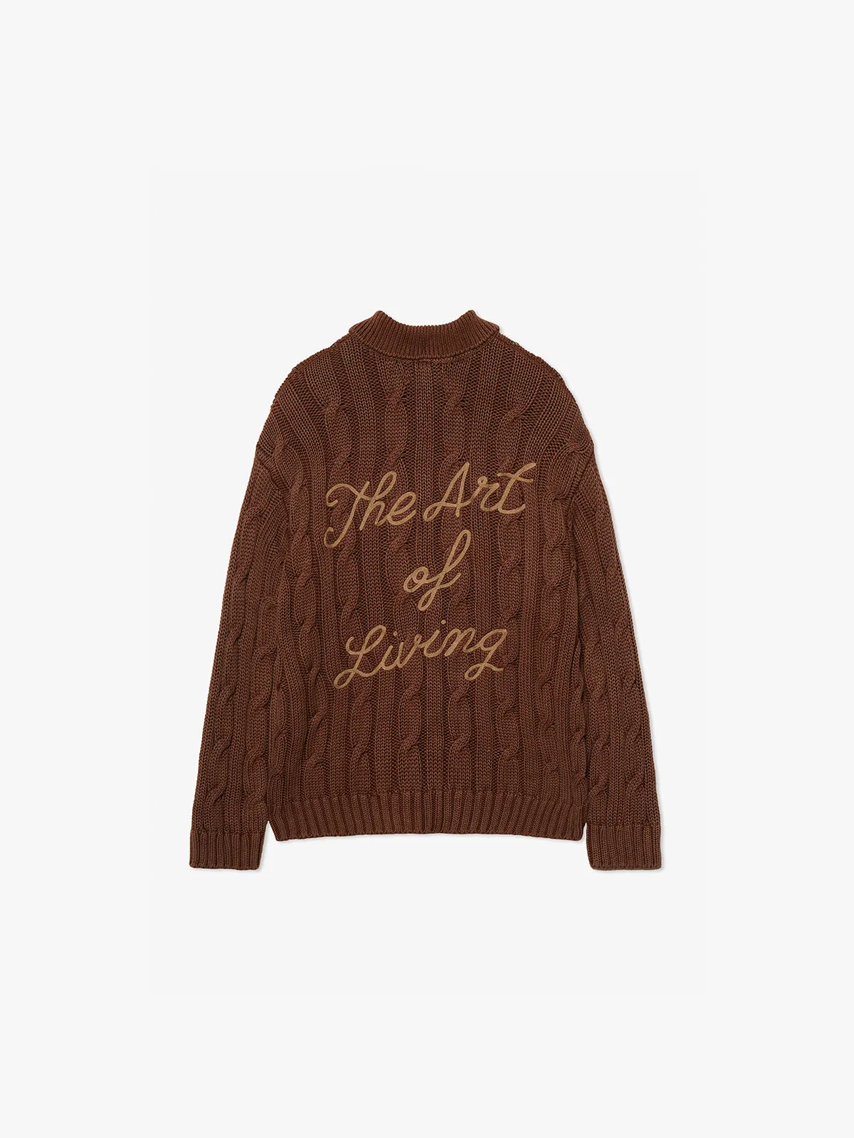 THE ART OF LIVING POLO KNIT - BROWN