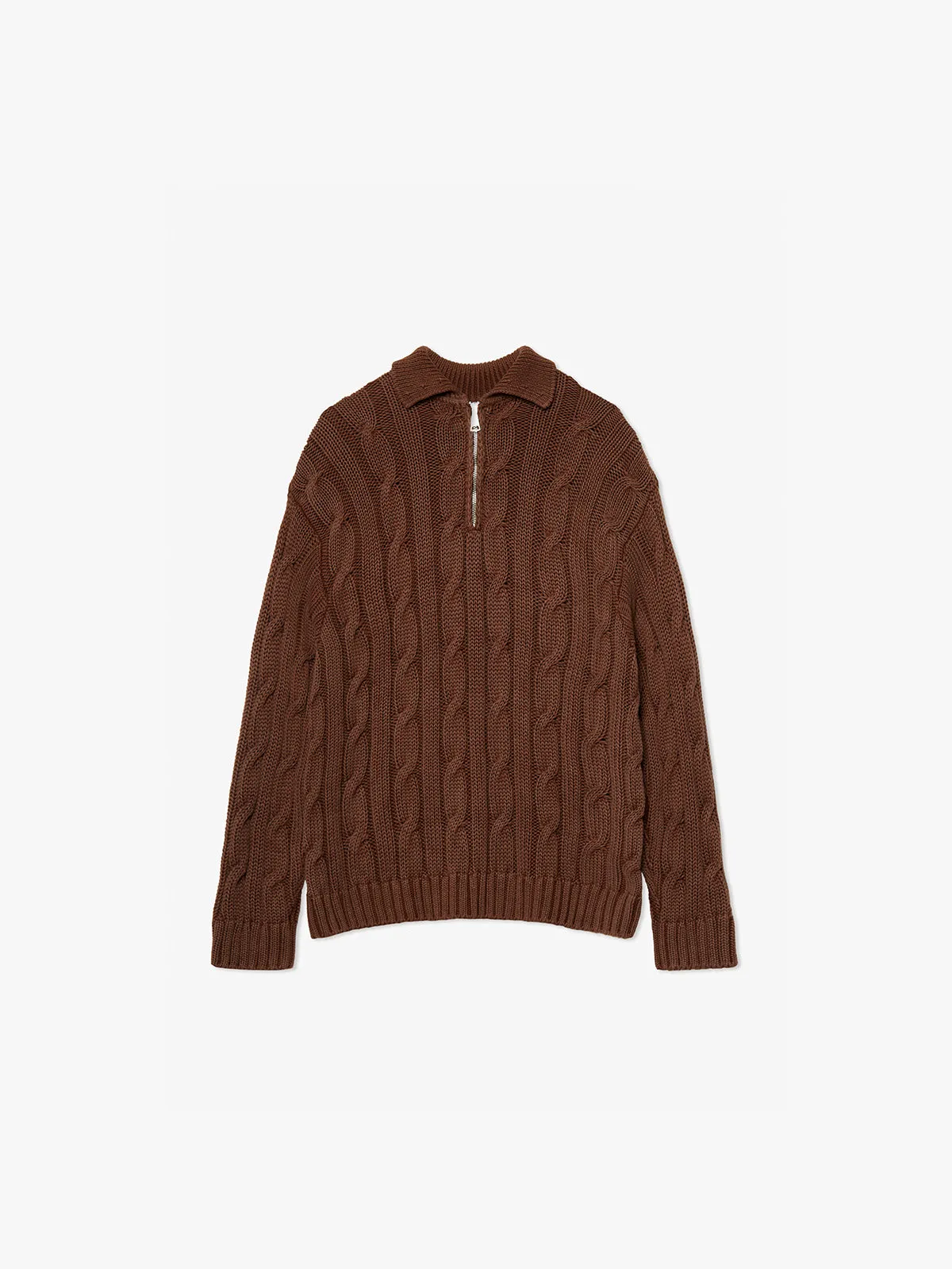 THE ART OF LIVING POLO KNIT - BROWN