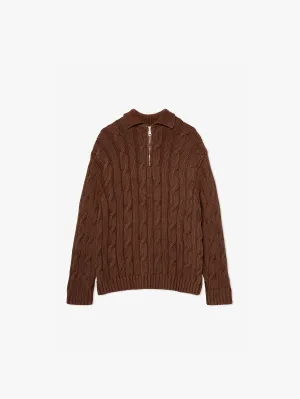 THE ART OF LIVING POLO KNIT - BROWN