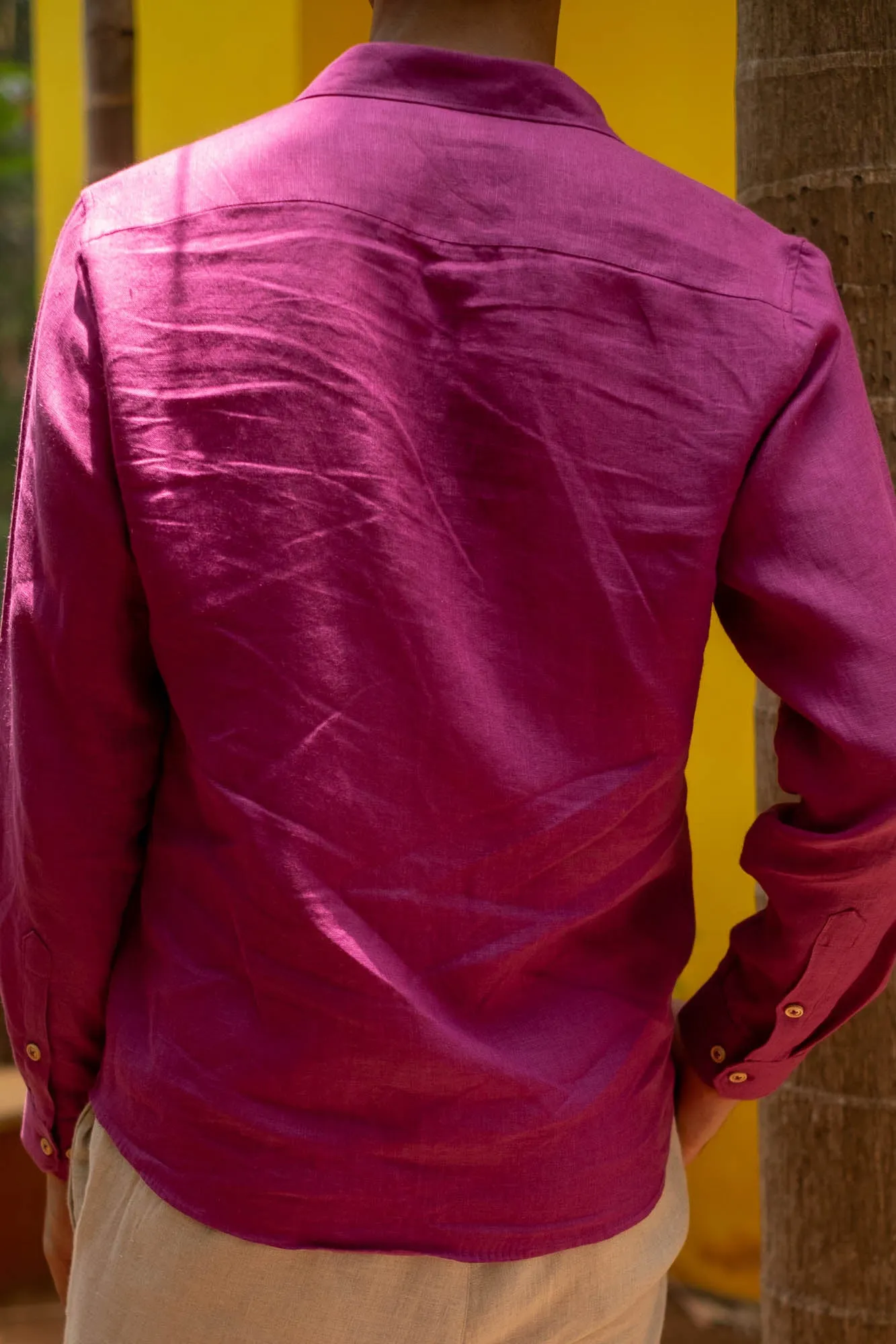 The Linen Pocketless Shirt