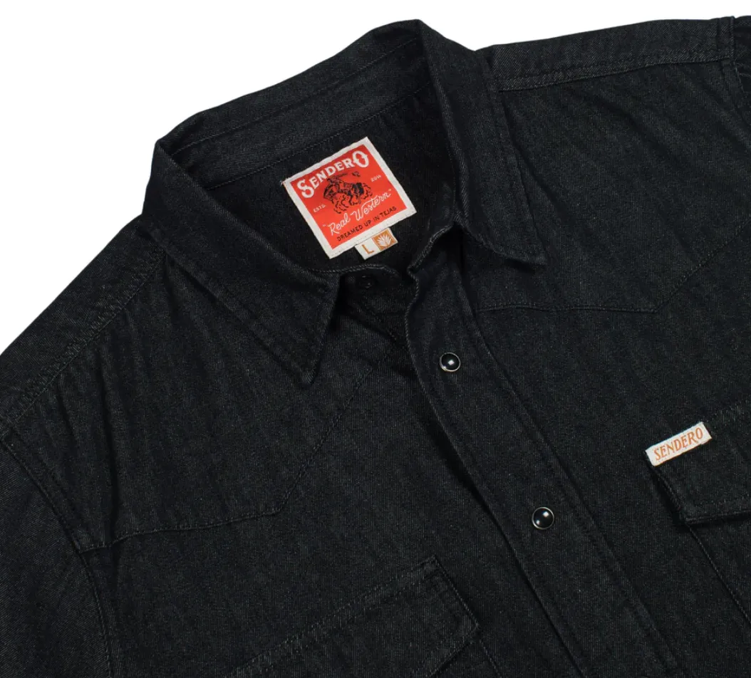 The Wyatt Western Men's Shirt Midnight Black