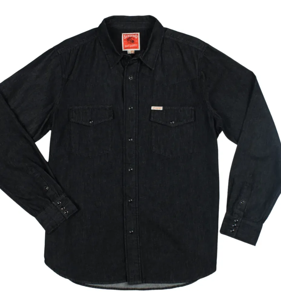 The Wyatt Western Men's Shirt Midnight Black