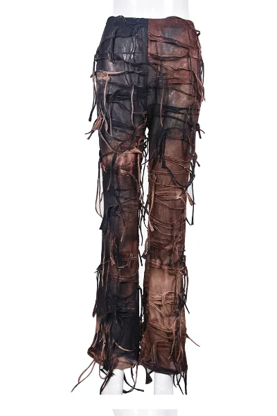 Tie-Dye Tassel Beggar American Pants