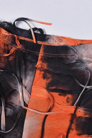 Tie-Dye Tassel Beggar American Pants