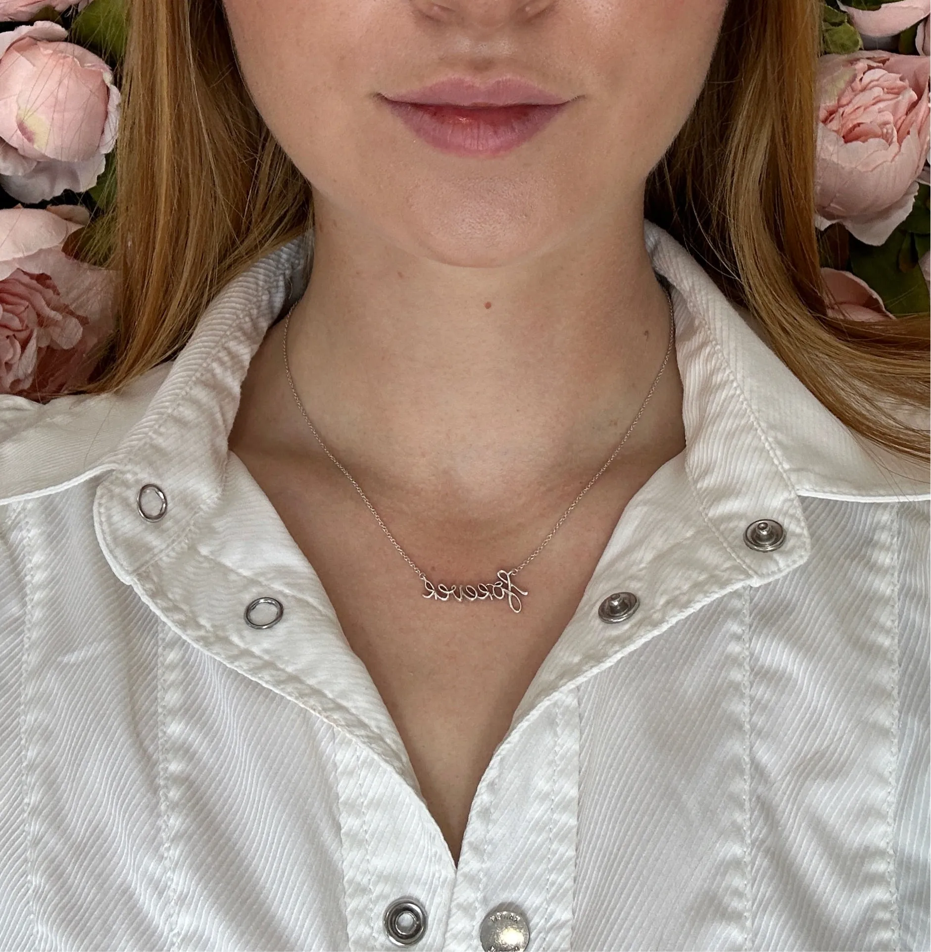 Tiffany & Co Paloma Picasso Graffiti Forever Sterling Silver Pendant Necklace - 16"