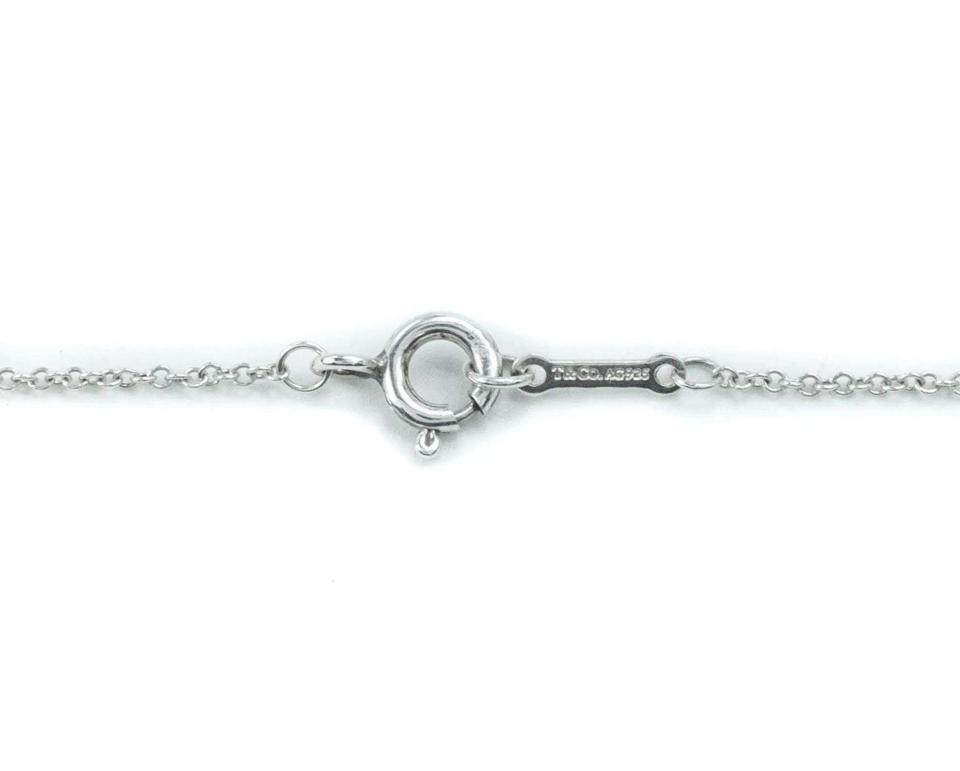 Tiffany & Co Paloma Picasso Graffiti Forever Sterling Silver Pendant Necklace - 16"