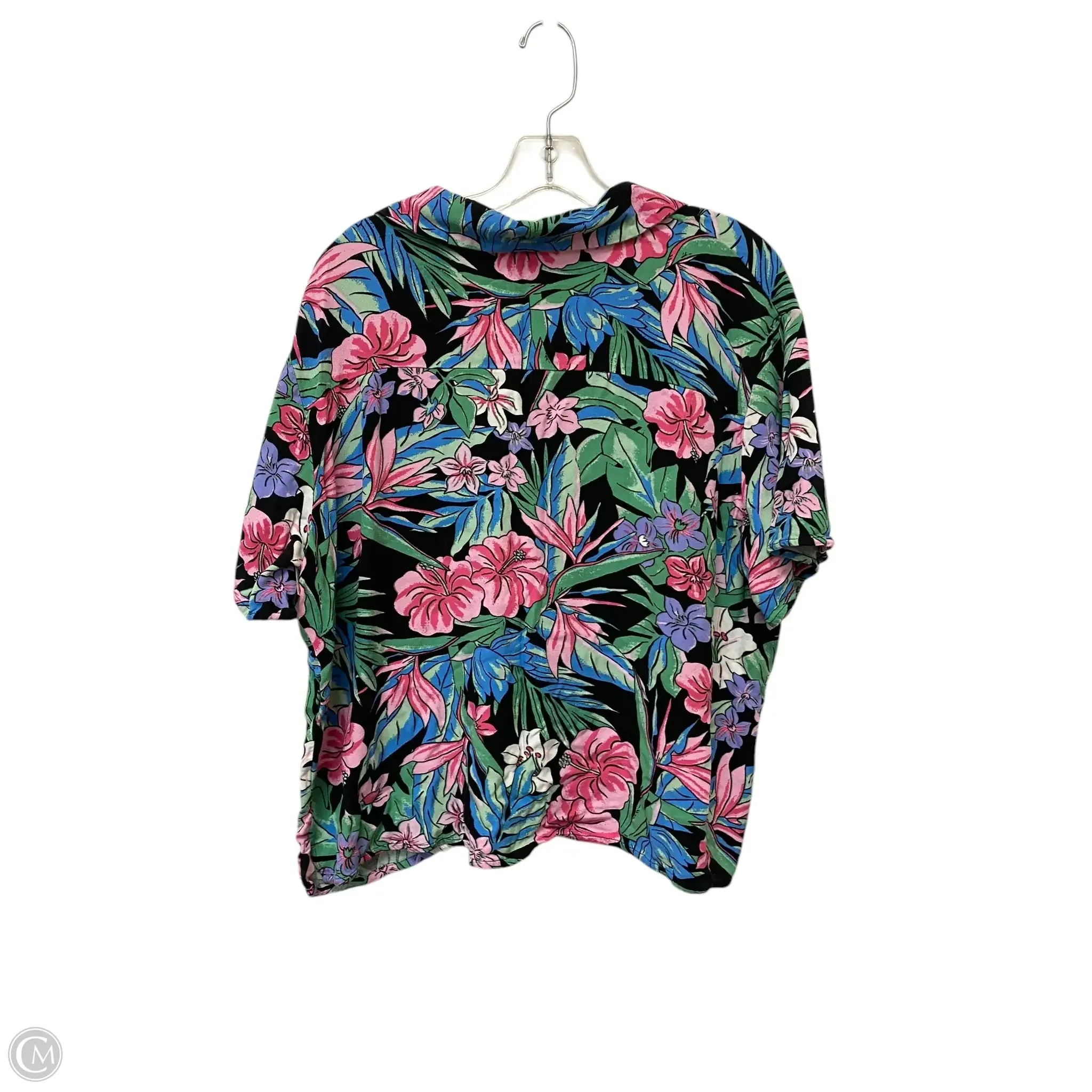 Top Short Sleeve By Wild Fable In Floral Print, Size: Xl