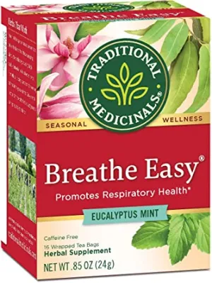 Traditional Medicinals Breathe Easy - Eucalyptus Mint (16 Tea Bags)